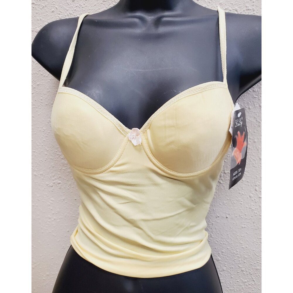 LiLy Underwire Cami Camisole Top Style 5226 - Yellow NWT